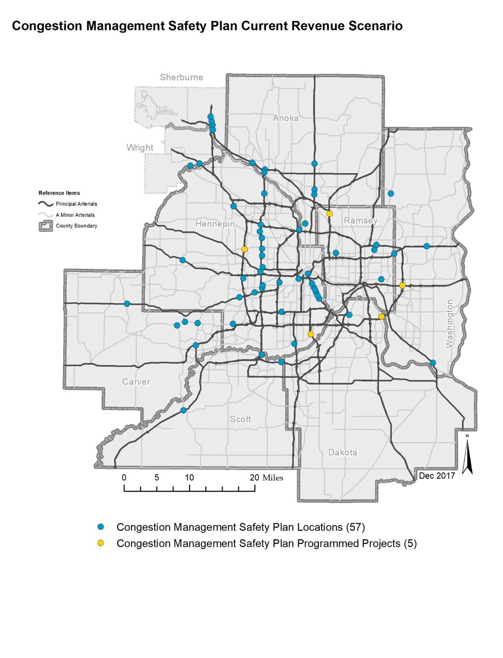 Figure 5-11: Spot Mobility Improvement Opportunity Areas Identified in CMSP IV 4 (MnDOT, 2018)
