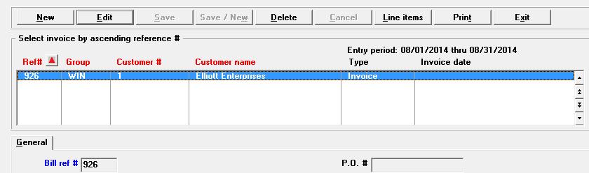 Accounts Receivable Immediate Print Button on Invoices Screens Invoices -> Enter This feature is only available in graphical mode.