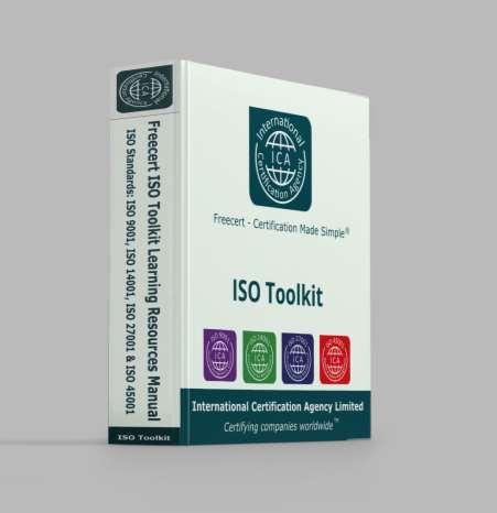 How your business will develop its ISO Management Systems ISO Toolkit Learning Resources Manual Your Freecert ISO Toolkit includes compressive Learning Resources including an Example Management