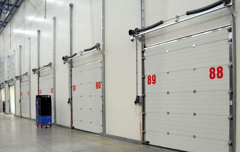 Dock door Overhead doors are frequently used in combination with dock levellers.
