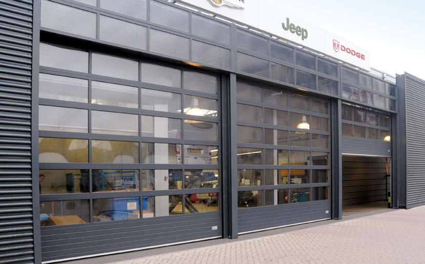Aluminium (AR), for individual creative freedom The top of the line in overhead doors is our AR model. A robust, reliable and durable aluminium overhead door with a wide range of options.