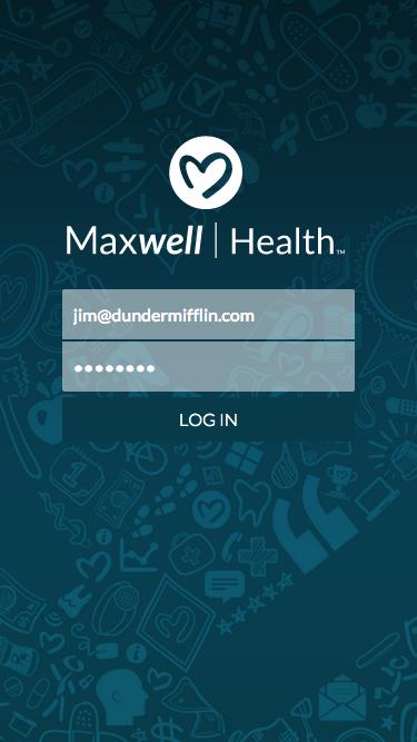 2 LOG IN Once you ve downloaded the app, sign in using the same credentials you used to log into Maxwell