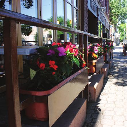 Outdoor Café Modification of streetscape elements, for example removal of city planter beds, to accommodate cafes are not automatically approved and must follow a formal review process as described