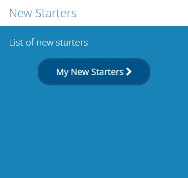 Onboarding process - managing a candidate's onboarding For users with access to this functionality, the New Starters tile is a quick and easy way to track a candidate s onboarding