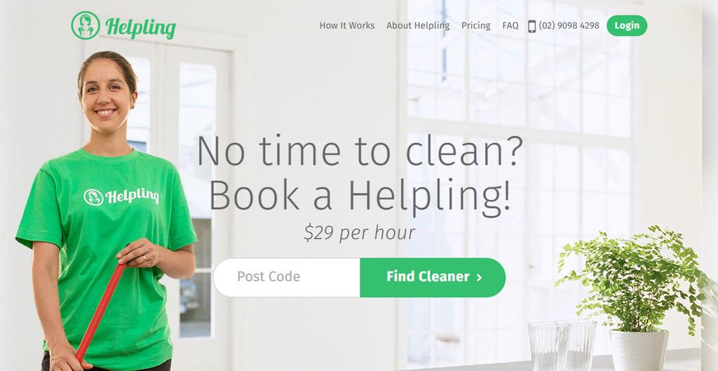 Redeem your Groupon voucher and book a cleaner with Helpling On www.helpling.com.au you can redeem your Groupon voucher in three easy steps. Choose between a one-off or regular cleaning.