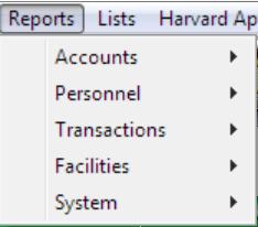 Reports Note: Many reports can