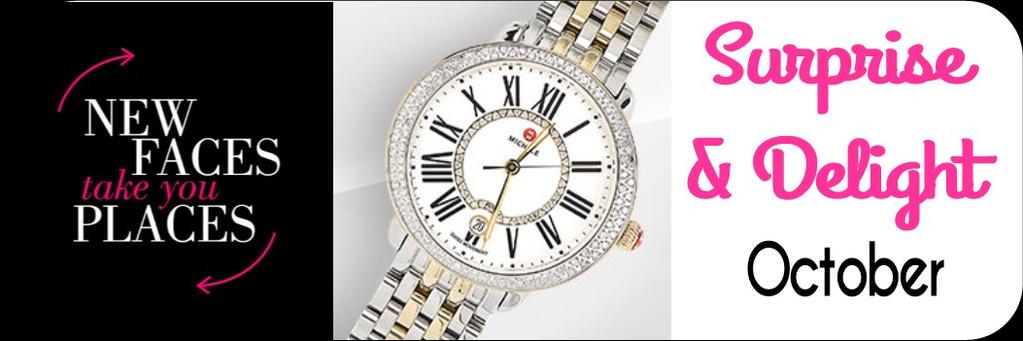 Challenge, you'll be entered into a drawing to win this diamond Michele watch