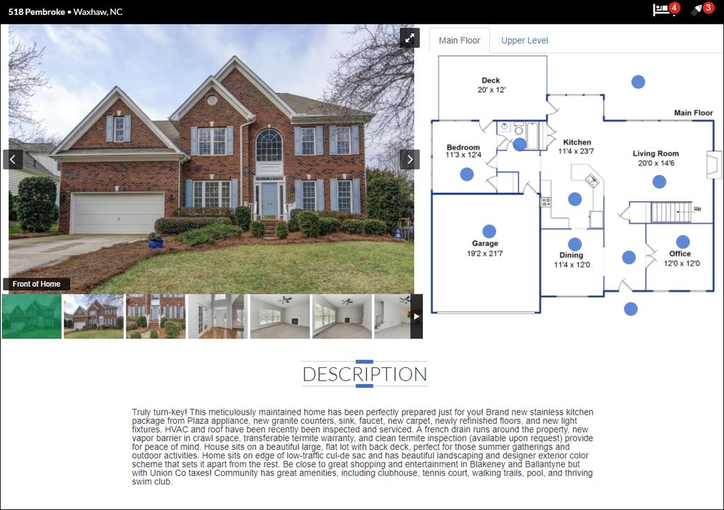 HDR PROPERTY WEBSITE YOUR LISTING COMES WITH A VIRTUAL TOUR AND AN INTERACTIVE FLOOR PLAN We do everything a traditional broker does and MORE including creating