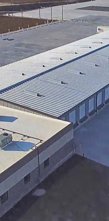 Roof deck is fabricated in accordance with SDI specifications and tolerances. Nucor does not warranty liner decking. Panel clip fasteners must engage the roof secondary member.