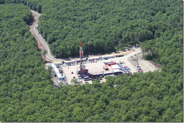 TYPICAL FRACKING PAD