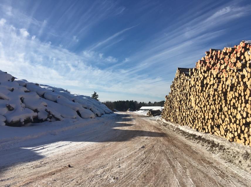 Log Yard Expansion Handled over 21,000 cords in 2016 Generated