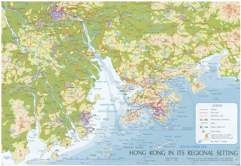 HK Nutrient Source 1: Pearl River Estuary Summer Pearl River Estuary Rainfall in HK & Pearl River Discharge during 1990-98 Monthly Average Rainfall (mm) 600 500 400 300 200