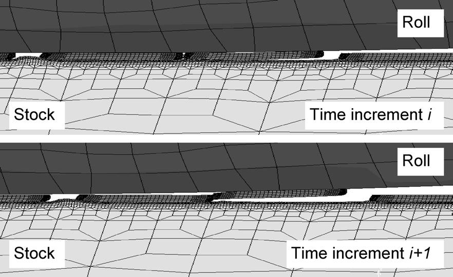 11) The scale fragments in the roll gap are of different length. As can be seen in Fig.