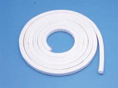 Packing for use in food equipment NAFLON TM Fiber Packing-G This gland packing consists of PTFE stretch-reinforced fiber braided into a square cross section that is impregnated with PTFE dispersion,