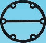 Gasket for flanges CLINSIL TM -NF Gasket material for refrigerator freezer compressors. It contains synthetic rubber and fits well with complex-shaped parts.