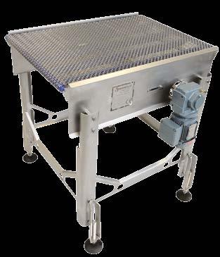 STRAIGHT CONVEYORS Specifications: Our straight conveyors are fitted with Flat-Flex stainless steel conveyor belting