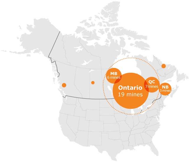 Our Growth Plan Canadian Opportunity North American hard rock market ~50% size of Australian hard rock markets.