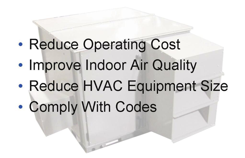 AIR-TO-AIR ENERGY RECOVERY Introduction As shown in Figure 1, there are several reasons to use energy recovery in HVAC system design.