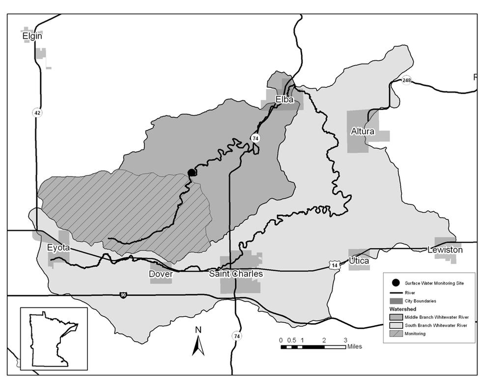 2005 Nutrient and Pesticide Management Assessment of Producers in the Middle Branch and South Branch Watersheds of the Whitewater River For additional information, contact: Denton Bruening at