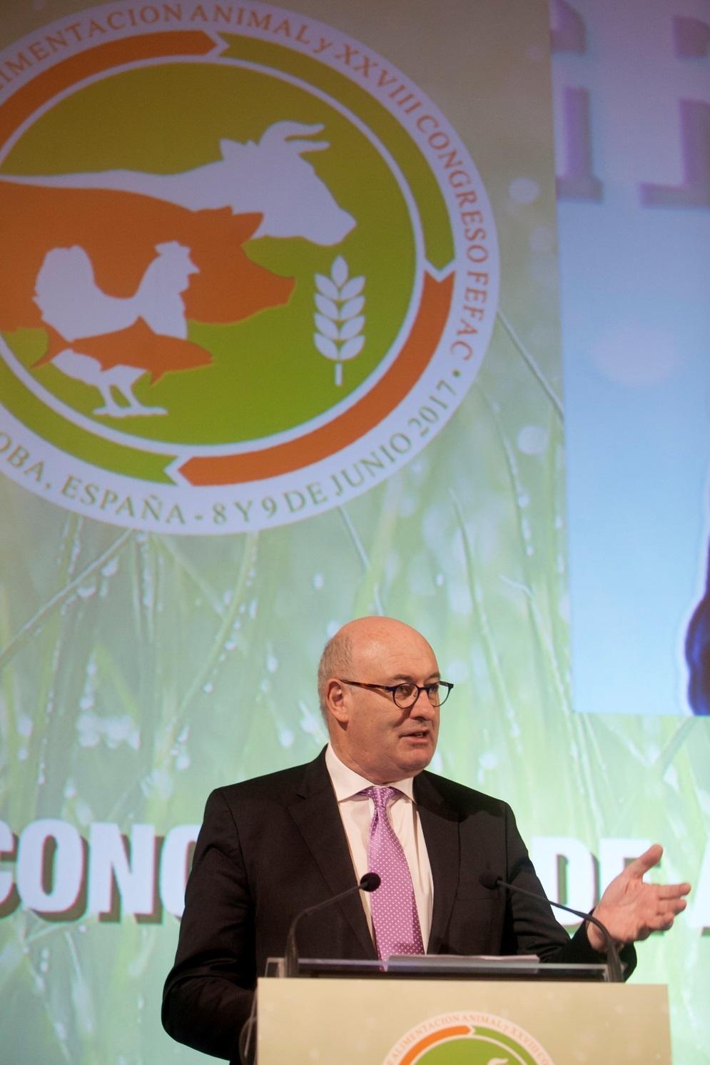 EU Protein Plan Announced by Commissioner Hogan at FEFAC Congress June 2017 Feed industry the most