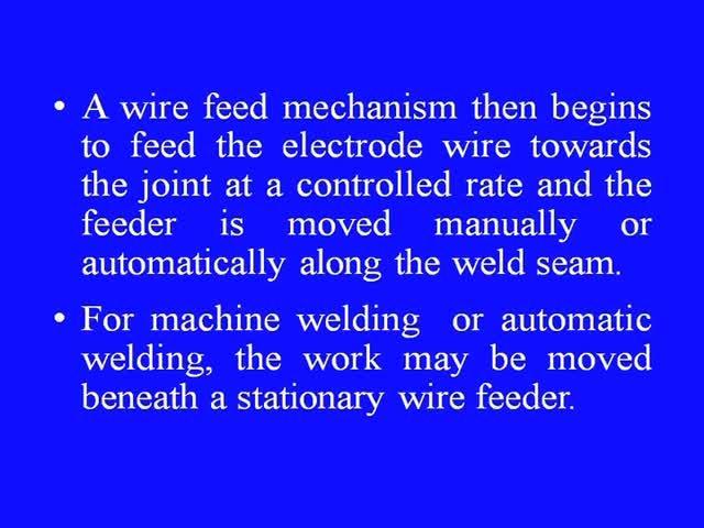 Now, let us talk about the principles of operation of this submerged arc welding process.