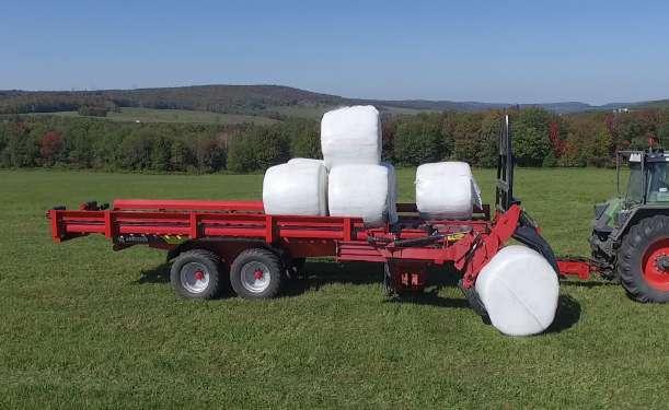 It can move almost twice as many bales than any other traditional flat platform system, or single bale