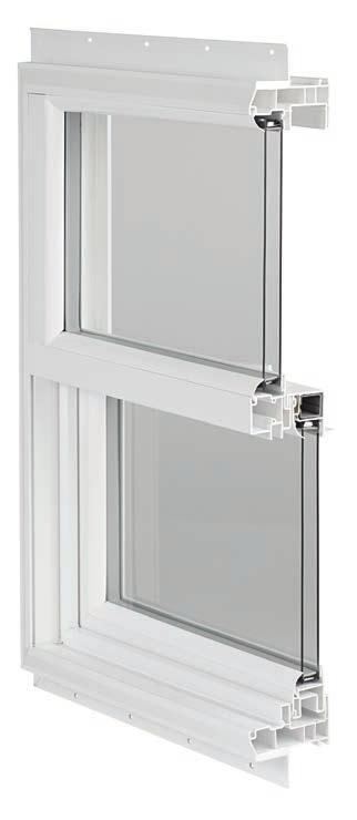 S E R I E S 9 0 0 0 VINYL SINGLE HUNG WINDOW + Multi-cavity vinyl lineals improve thermal performance, help retard heat transfer and enhance sound absorbency + ¾" insulated glass provides energy
