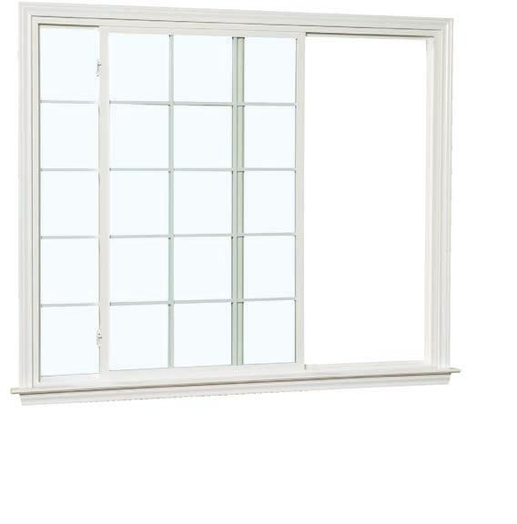 S E R I E S 6 0 0 0 VINYL SLIDER WINDOW + ¾" insulated glass provides energy-saving thermal efficiency + Warm-edge insulated glass technology reduces condensation up to 80% + Precision-mitered,