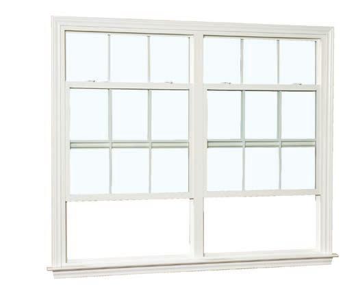 S E R I E S 6 0 0 0 VINYL SINGLE HUNG WINDOW + ¾" insulated glass provides energy saving thermal efficiency +