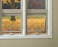 simple + Insulated glass panels with optimum thermal air space featuring warm-edge spacer system + Concealed hinges and hardware let you open casement windows