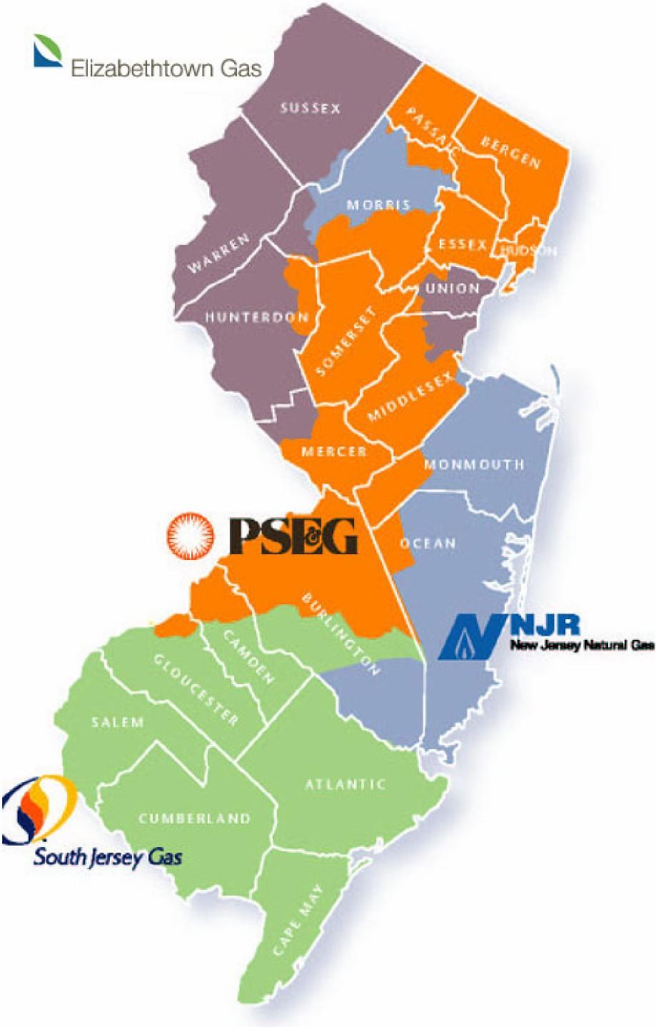 GAS UTILITIES TERRITORY MAP For more information,