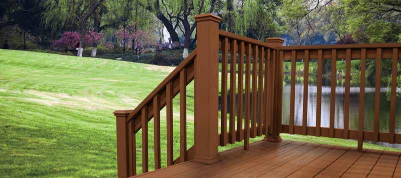 DECK BOARDS & RAILING ACCESSORIES Our deck railing systems and accessories are designed to naturally complement any MoistureShield deck or porch.