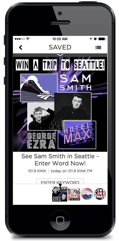Case Study: Station Promotion (Secret Keyword) Our station partner in Portland ran a Sam Smith Seattle Giveaway during the month of January.