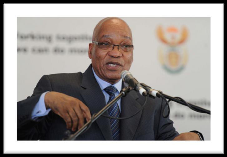 1. Strategic Overview President Jacob Zuma describes the defining feature of his administration as one that knows where the people live, understand their needs and respond faster GCIS engages in