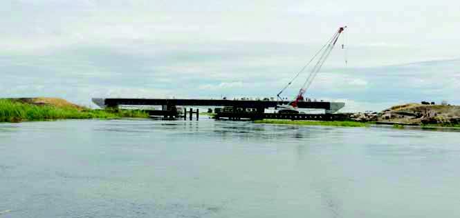 Figure 3: Reconstruction of the bridge on the Mongu-Kalabo Road near Mongu Harbour.