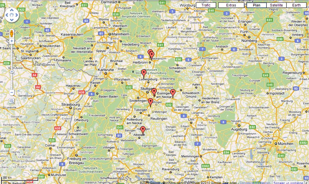 4.1. Location of monitored systems In Germany, monitored systems are mostly gathered in the region of Stuttgart (Baden Württemberg), where ITW, University of Stuttgart has its office building.