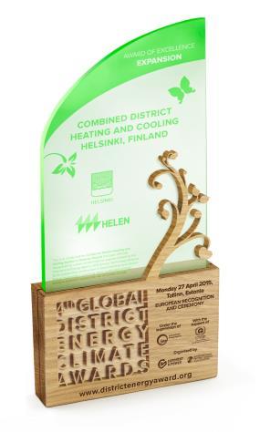 Awards The EU has ranked DHC and CHP in Helsinki as Best Available Technology in 2008.