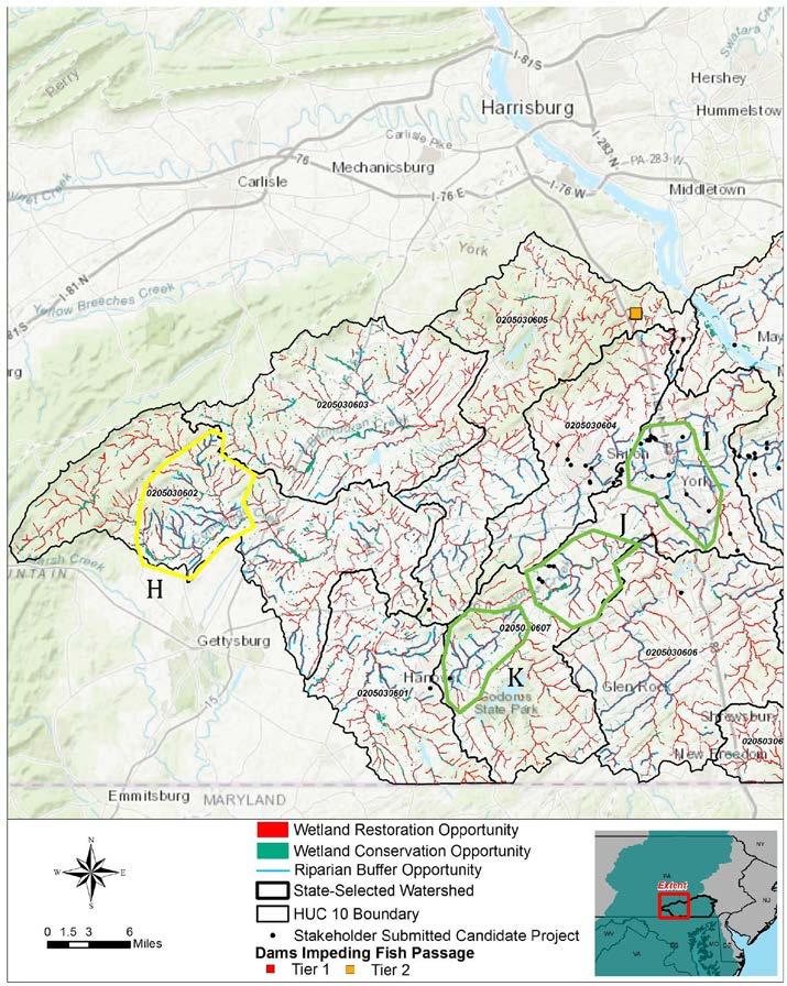 Lower Susquehanna River Watershed Project Focus Areas Activity A B C D E F G H I