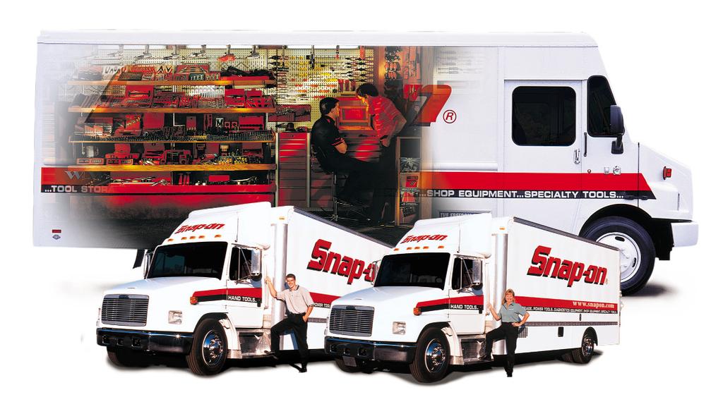 Your Business on Wheels As a Snap-on dealer, you won t sit back and wait for your customers to come to you. Snap-on provides you with an assigned list of customers.
