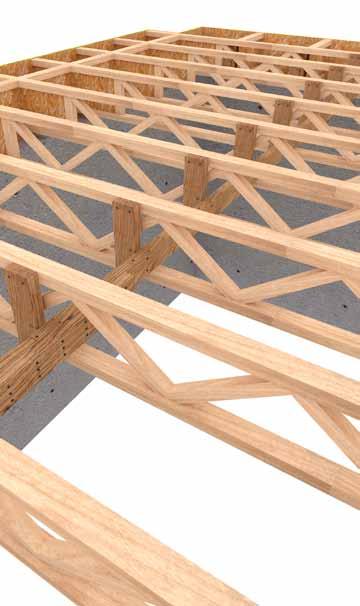 Strongbacks Strongbacks must be of dry lumber and secured with 2 spiral or resined 3" nails or 2-3" screws at mid-span, to a vertical brace or diagonal web.