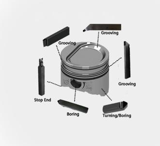 PCD Tool for automotive engine pistons Ideal processing tool for Engine piston --- PCD tool High-silicon aluminum alloy has higher hardness and wear resistance than other aluminum alloys.