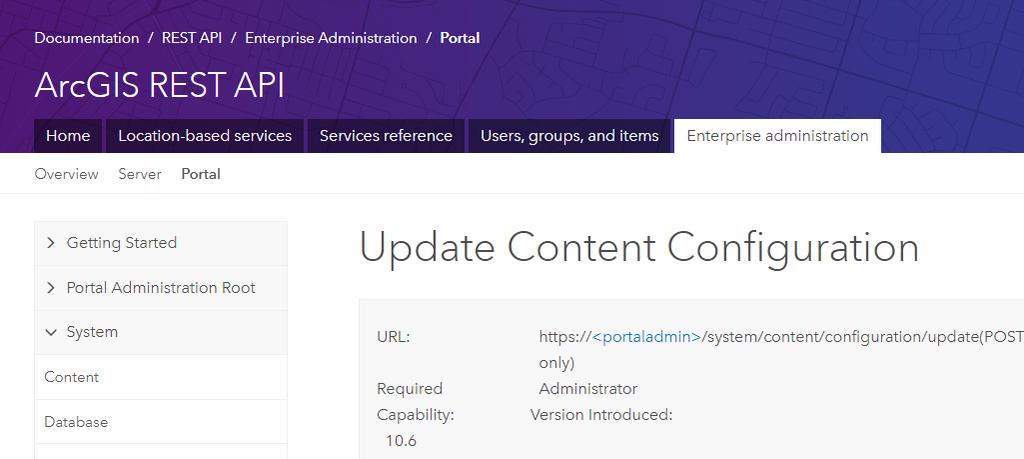 Disabling External Content This resource allows an administrator to enable or disable external content discovery from portal.