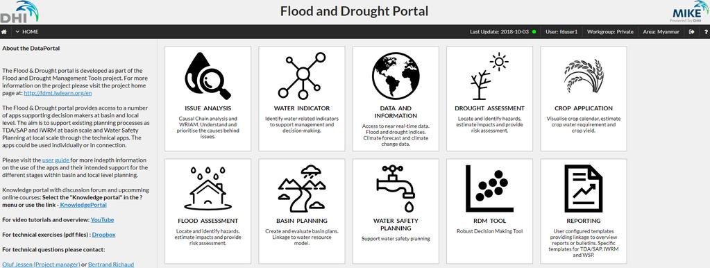 Your turn -> How to Access Open the Flood and Drought portal through: www.