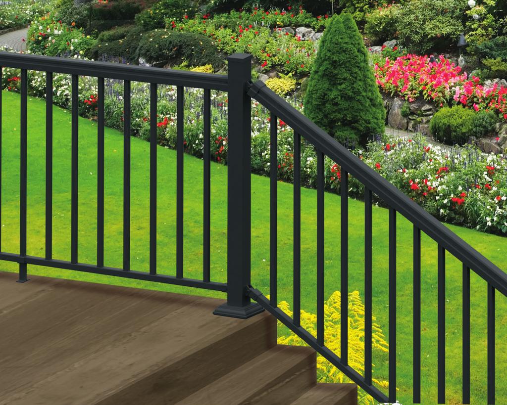 ActiveYards Aluminum Railing Safety is job number one, and ActiveYards railing systems offer peace of mind protection.