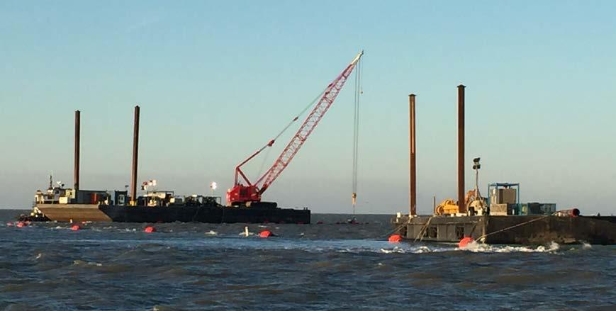 Pipeline Systems Genesis Energy Services Matagorda Bay Lowered 13,000 of 20 pipeline Chet Morrison Main Pass