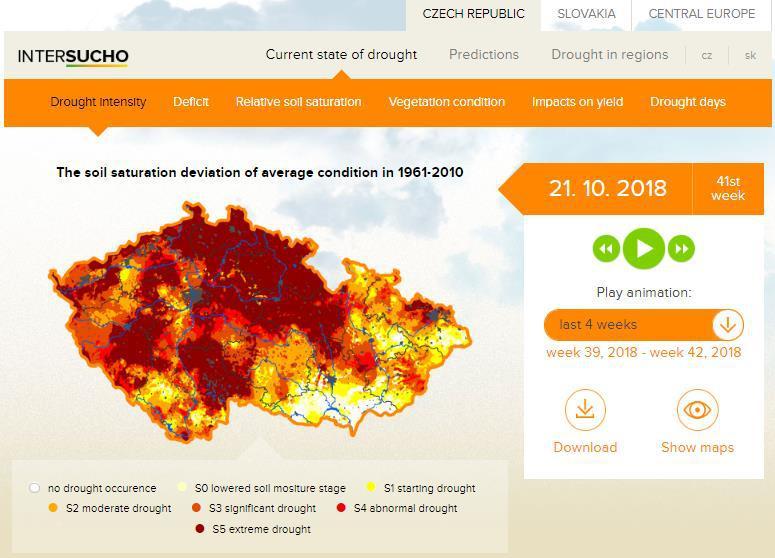 Czech Integrated Drought Monitoring System www.intersucho.
