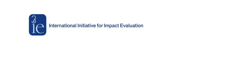 1. Background Terms of reference Evaluation specialist or Senior evaluation specialist 3ie, New Delhi The International Initiative for Impact Evaluation (3ie) promotes evidence-informed equitable,