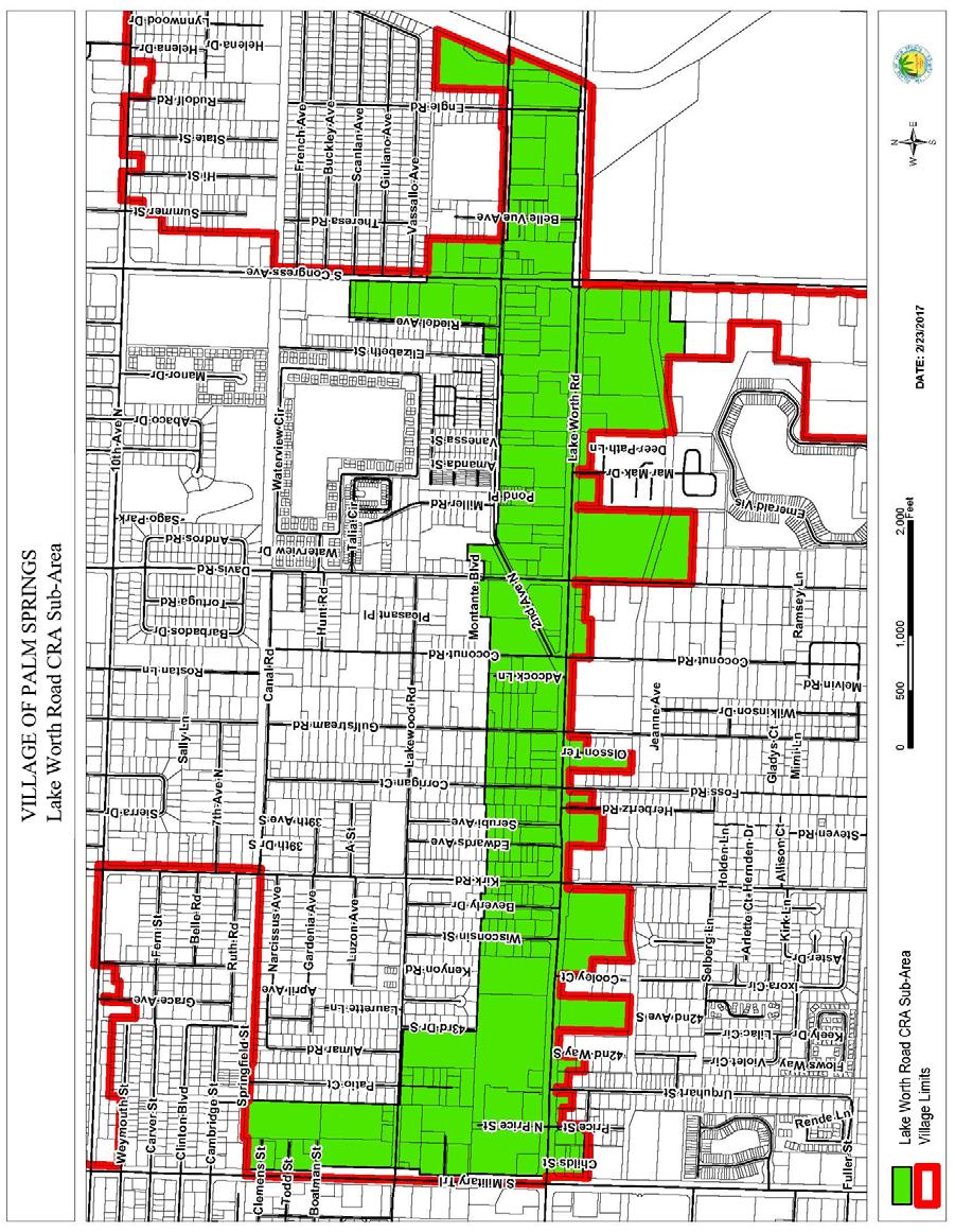ATTACHMENT B BOUNDARY MAP OF VILLAGE OF PALM SPRINGS PROPOSED