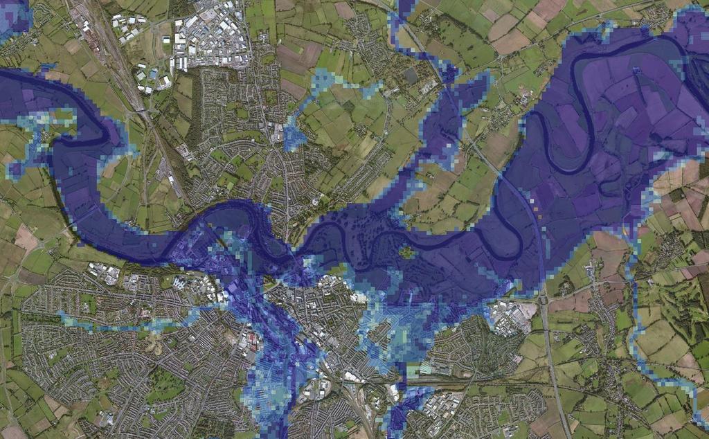 Flood Foresight Near real-time and forecast flood inundation maps for riverine flooding Enables flood early warning and improved targeting of mitigation and