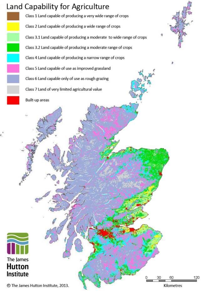 t/ha Total GHG mitigation potential from genetics with support Predicted favourable impact of climate change on land capability and grass/fodder yld Big regional differences New